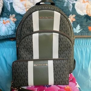 Michael Kors backpack and wallet